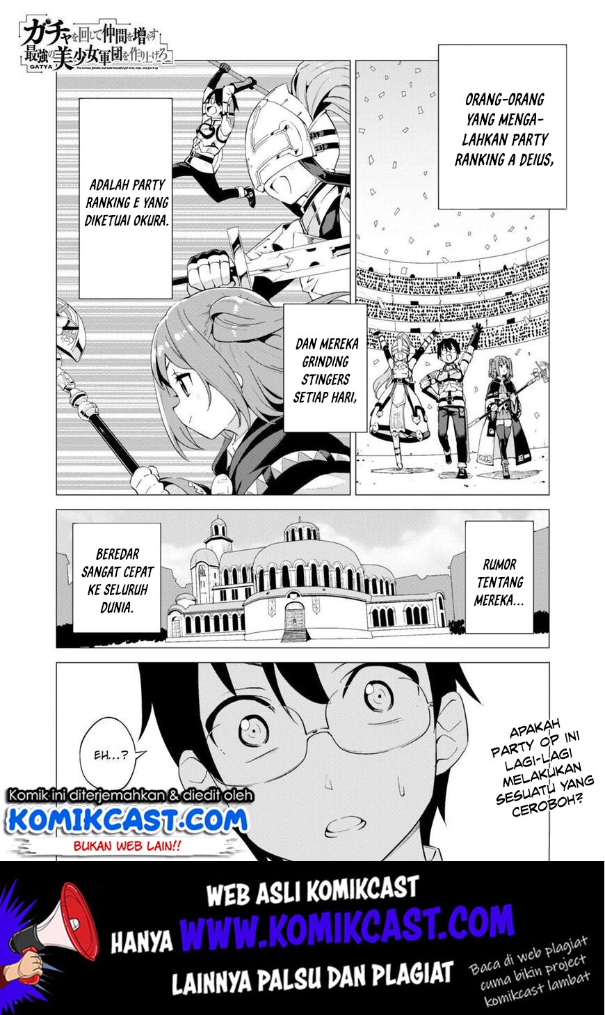Gacha wo Mawashite Nakama wo Fuyasu Saikyou no Bishoujo Gundan wo Tsukuriagero Chapter 14 Bahasa Indonesia